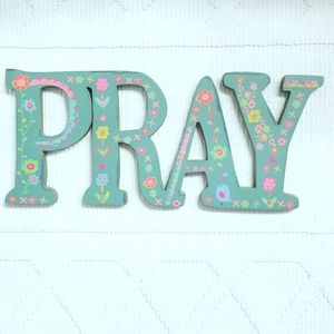 Natural Life "Pray" Wall Art